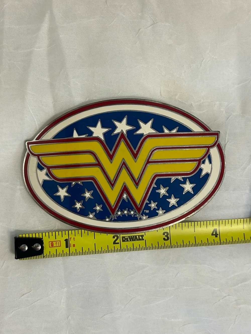 Wonder Woman Logo & Stars DC Comics Belt Buckle